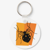Black & Orange Spider keychains by alternateworlds Black & Orange Spider keychains