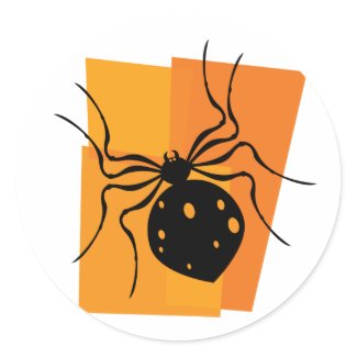 Black & Orange Spider sticker