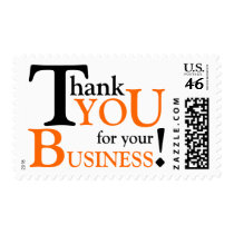 Black & Orange "Thank you for your Business" Stamp