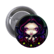 "Black Orchid Fairy" Button