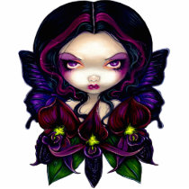 Black Orchid Fairy - gothic fairy Photo Sculpture photo sculptures by strangeling Black Orchid Fairy - gothic fairy Photo Sculpture photo sculptures