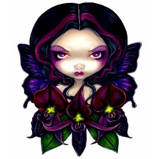 Black Orchid Fairy gothic flower Shirt shirt
