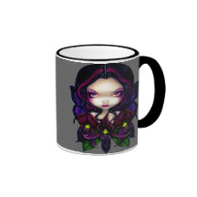"Black Orchid Fairy" Mug