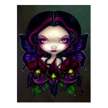 "Black Orchid Fairy" Postcard