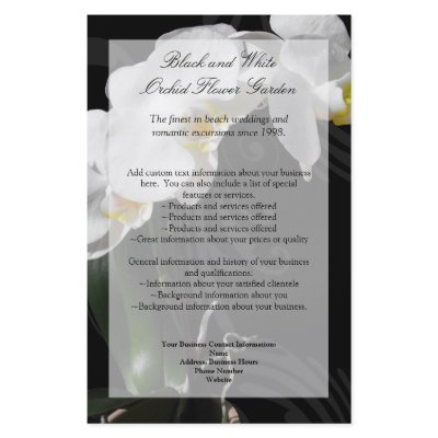 Black Orchid Flyer, Wedding Program, Menu or Other by CustomInvites
