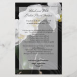 Black Orchid Flyer, Wedding Program, Menu or Other