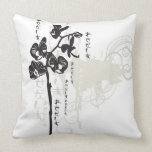 Black orchids American MoJo Pillow
