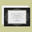 Black Ornament Invitation by DioSelina Black Ornament Invitation