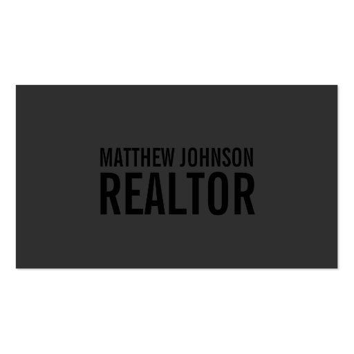 Black Out Realtor | Business Cards