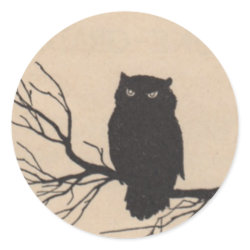 Black Owl - Halloween Sticker sticker