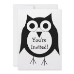 Black Owl Invitation For Any Occasion