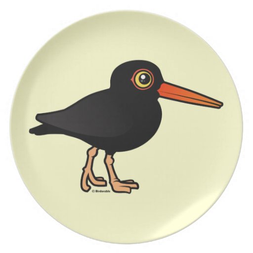 Black Oystercatcher Plate
