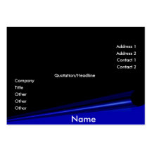 Black Page Curl Profile Card Business Card Templates