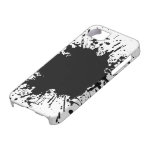 Black Paint Splatter iPhone 5 case (high quality)
