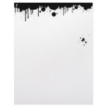 Black Paint Splatters