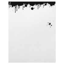 Black Paint Splatters letterhead