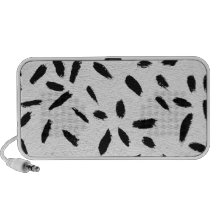 black paint strokes mp3 speaker