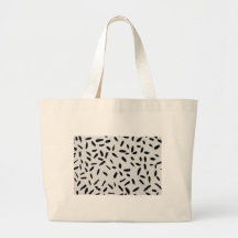 black paint strokes tote bags