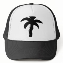 black palm tree icon hats