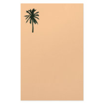 Black palm tree stationery