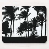 Black Palms Mousepad by SBCSTUDIO Black Palms Mousepad