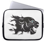 Black Panther Blue Eyes Computer Sleeve
