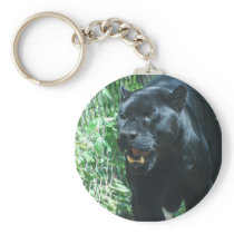 Black Panther Cat  Keychain