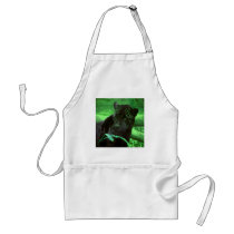 Black Panther Jaquar on Green Apron