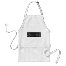 Black panther leopard eyes apron