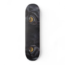 Black panther leopard eyes skate deck