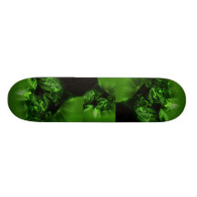 Black Panther on Green Custom Skate Board