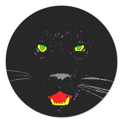 Black Panther Sticker by calroofer