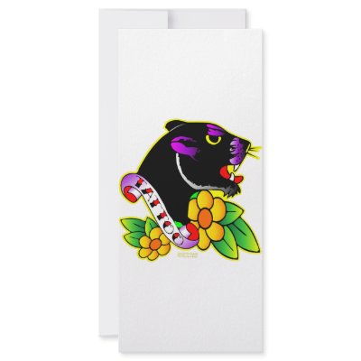 Black Panther Tattoo Rack Card by Mustang_Lady