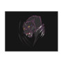 black panther tribal design postcard