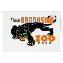 Black Panther Zoo 1937 WPA cards