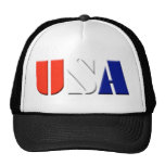 Black Patriotic USA Truckers Hat