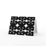 Black Pattern Greeting Card