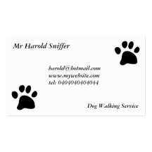 Black Paw Business Card
