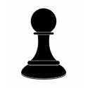 Black Pawn T-Shirt by seonaidh Black Pawn T-Shirt