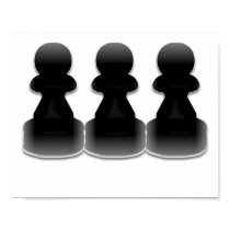 Black pawns - print