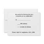 Black Peacock Still lIfe RSVP Invitations