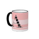 Black Pearl Monogram Font Cup mugs by TDSwhite Black Pearl Monogram Font Cup mugs