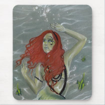 Black Pearls Mermaid Mousepad mousepads
