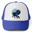 Black Pegasus and Blue Moon Hat