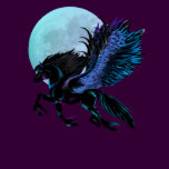 Black Pegasus and Blue Moon T-Shirt