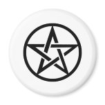 black pentacle pentagram ring magnets