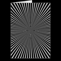 "Black Perplexity" Vertical Greeting Card cards