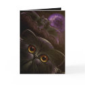 BLACK PERSIAN CAT BAT HALLOWEEN NIGHT 3 cards by BY_CYRA BLACK PERSIAN CAT BAT HALLOWEEN NIGHT 3 cards