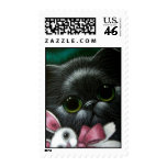 BLACK PERSIAN CAT & EASTER BUNNY STAMPS