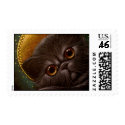 BLACK PERSIAN CAT HOLIDAY Postage postage by BY_CYRA BLACK PERSIAN CAT HOLIDAY Postage postage